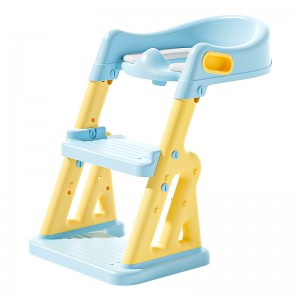 Children's Toilet Ladder Foldable Baby Toilet Auxiliary Toilet Ladder Male and Female Baby Step Armrest Toilet