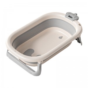 Foldable shower basin, baby bathtub, children's products, can sit or lie down, household large, newborn children's products