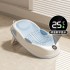 Baby bath net, newborn sitting and lying support device, baby bathtub universal bath bed support, anti slip pad, temperature sensing bath rack