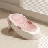 Baby bath net, newborn sitting and lying support device, baby bathtub universal bath bed support, anti slip pad, temperature sensing bath rack
