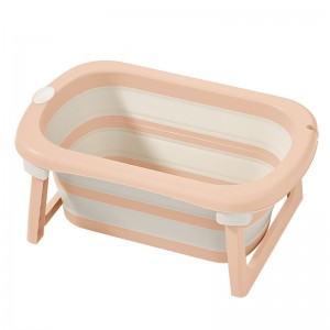 New children's folding bath tub, baby bathtub for home use, reclining and warm baby bath tub, small size baby bath tub