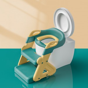 Children's toilet seat ladder, baby toilet seat, baby ladder, male and female children's folding toilet seat