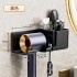 Hair dryer storage rack, non perforated bathroom multifunctional hair dryer wall hanging rack, Dyson air duct, bathroom storage rack