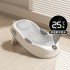 Baby bath net, newborn sitting and lying support device, baby bathtub universal bath bed support, anti slip pad, temperature sensing bath rack